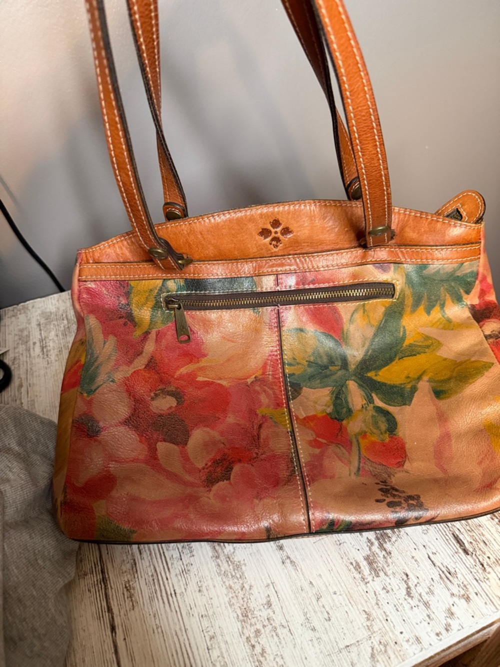 Patrica Nash Floral Print Leather Shoulder Bag in Multicolor - Picture 12 of 12
